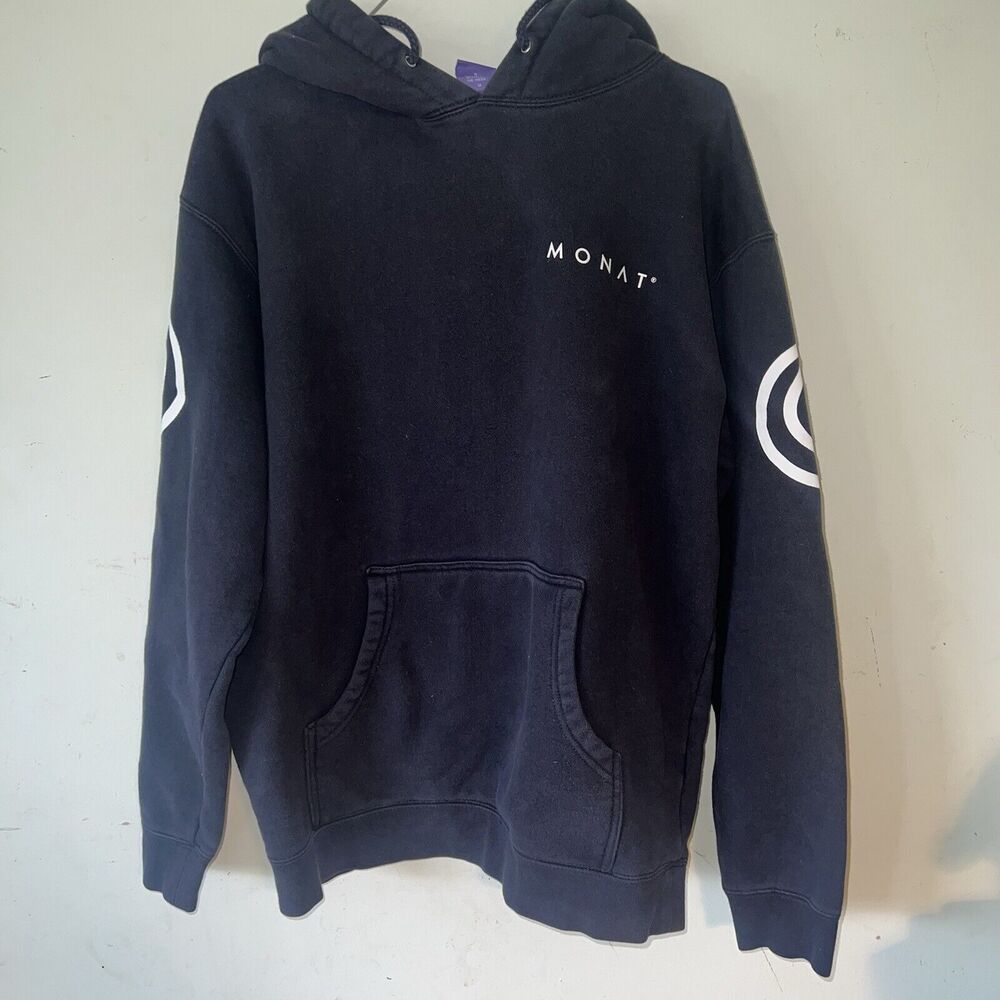 MONAT Dark Blue  SWEATSHIRT  Hoodie unisex size Medium Circle